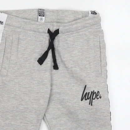 Hype Boys Grey   Sweat Shorts Size 7 Years