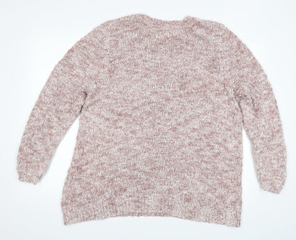 BM Womens Pink   Pullover Jumper Size XL