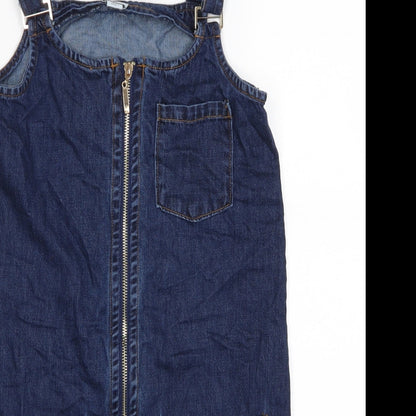 River Island Girls Blue   Pinafore/Dungaree Dress  Size 10 Years