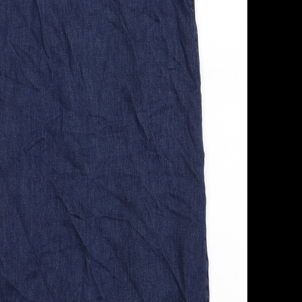 River Island Girls Blue   Pinafore/Dungaree Dress  Size 10 Years