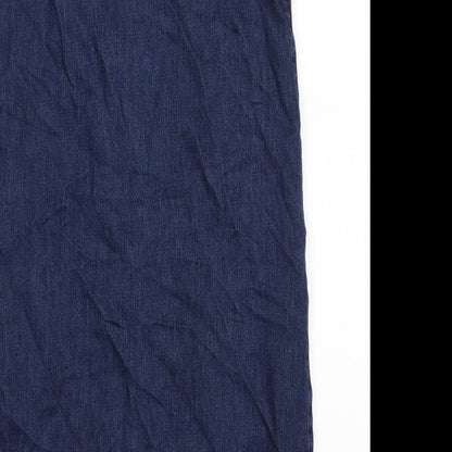 River Island Girls Blue   Pinafore/Dungaree Dress  Size 10 Years