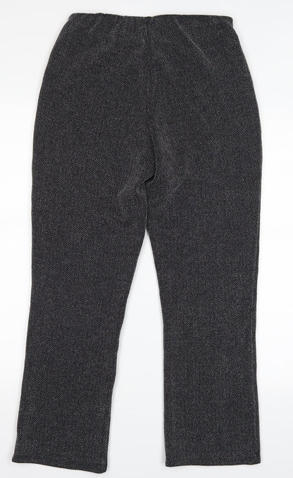 straight led Womens Black   Trousers  Size 10 L25 in