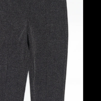 straight led Womens Black   Trousers  Size 10 L25 in