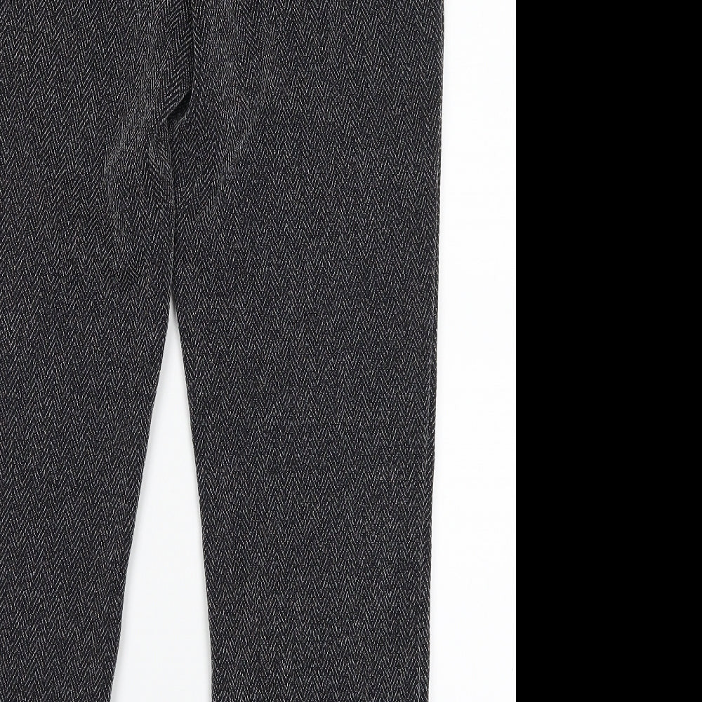 straight led Womens Black   Trousers  Size 10 L25 in