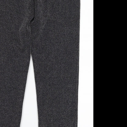 straight led Womens Black   Trousers  Size 10 L25 in