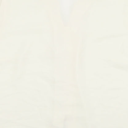 Womens UK Size 18 Marks and Spencer Ivory Basic Button-Up