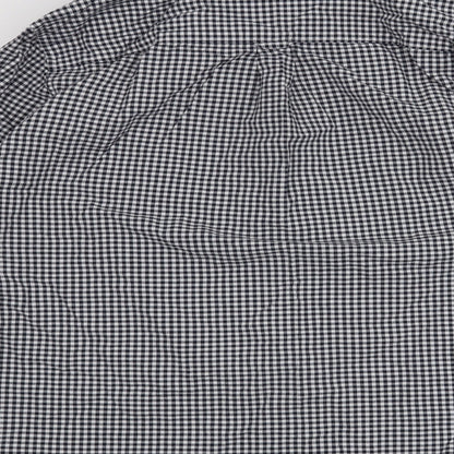 Mens UK Size L Burton Menswear Blue  Button-Up Long Sleeve Casual Shirt