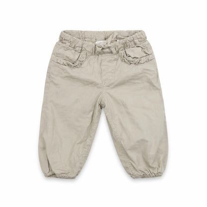 H&M Girls Beige   Cropped Trousers Size 12 Months