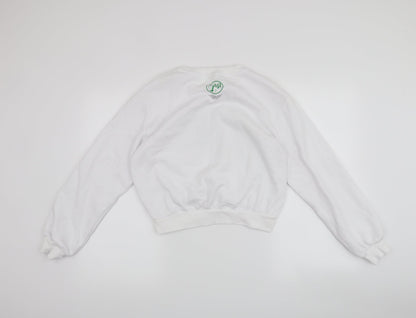 H&M Womens White   Pullover Jumper Size S