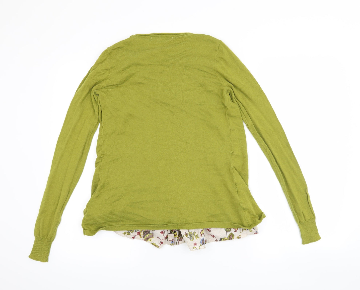 NEXT Womens Green Floral  Cardigan Jumper Size 8  - Cardigan and top all in one