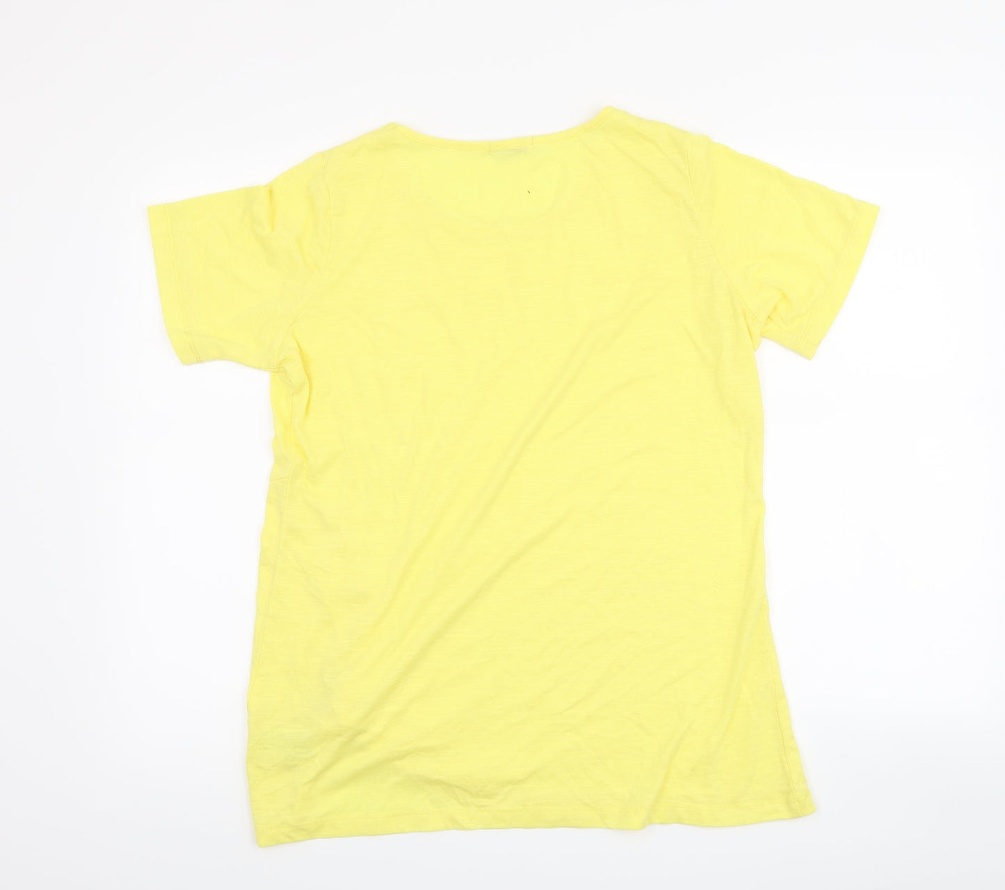 Damart Womens Yellow   Basic T-Shirt Size 14