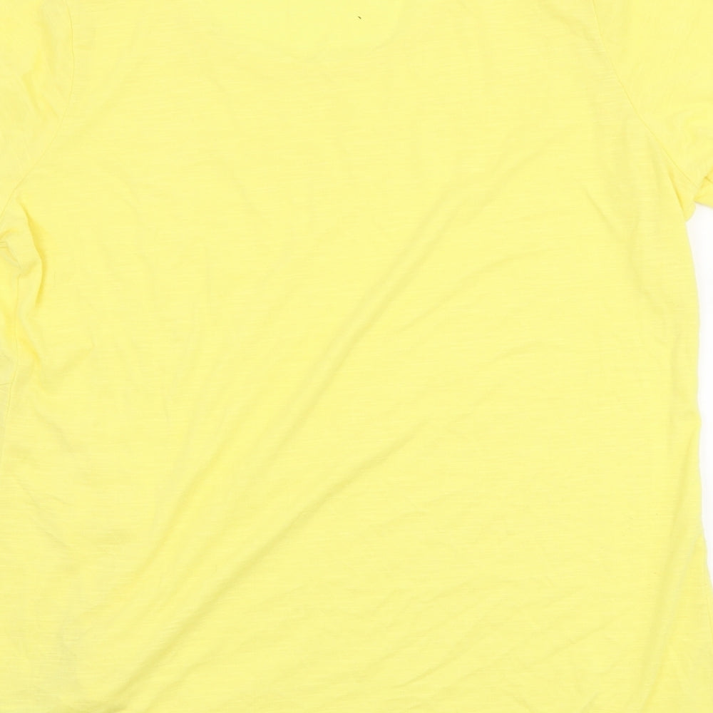 Damart Womens Yellow   Basic T-Shirt Size 14