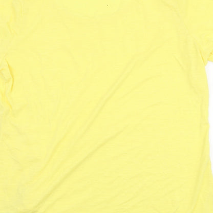 Damart Womens Yellow   Basic T-Shirt Size 14