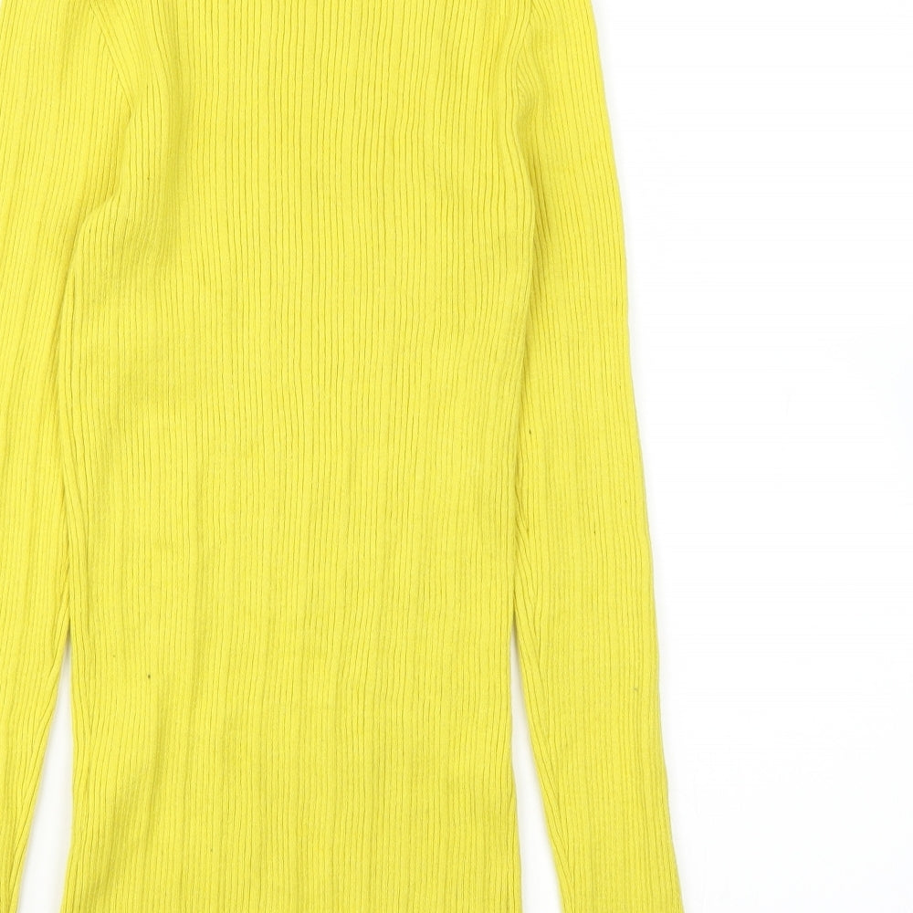 Primark Womens Yellow   Pullover Jumper Size M