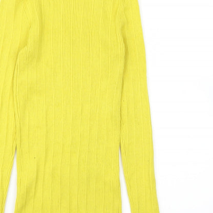 Primark Womens Yellow   Pullover Jumper Size M