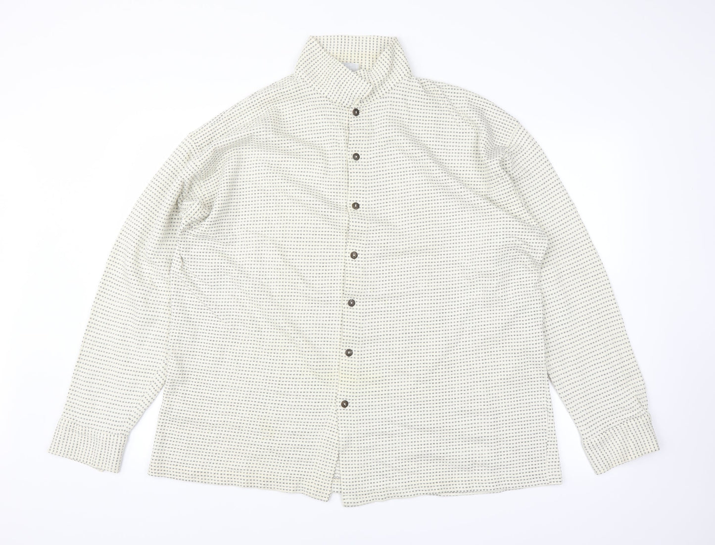Mens UK Collar Size L Le Shark Smart White  Dress Shirt