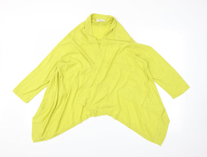 Precis Womens Yellow   Cardigan Jumper Size L