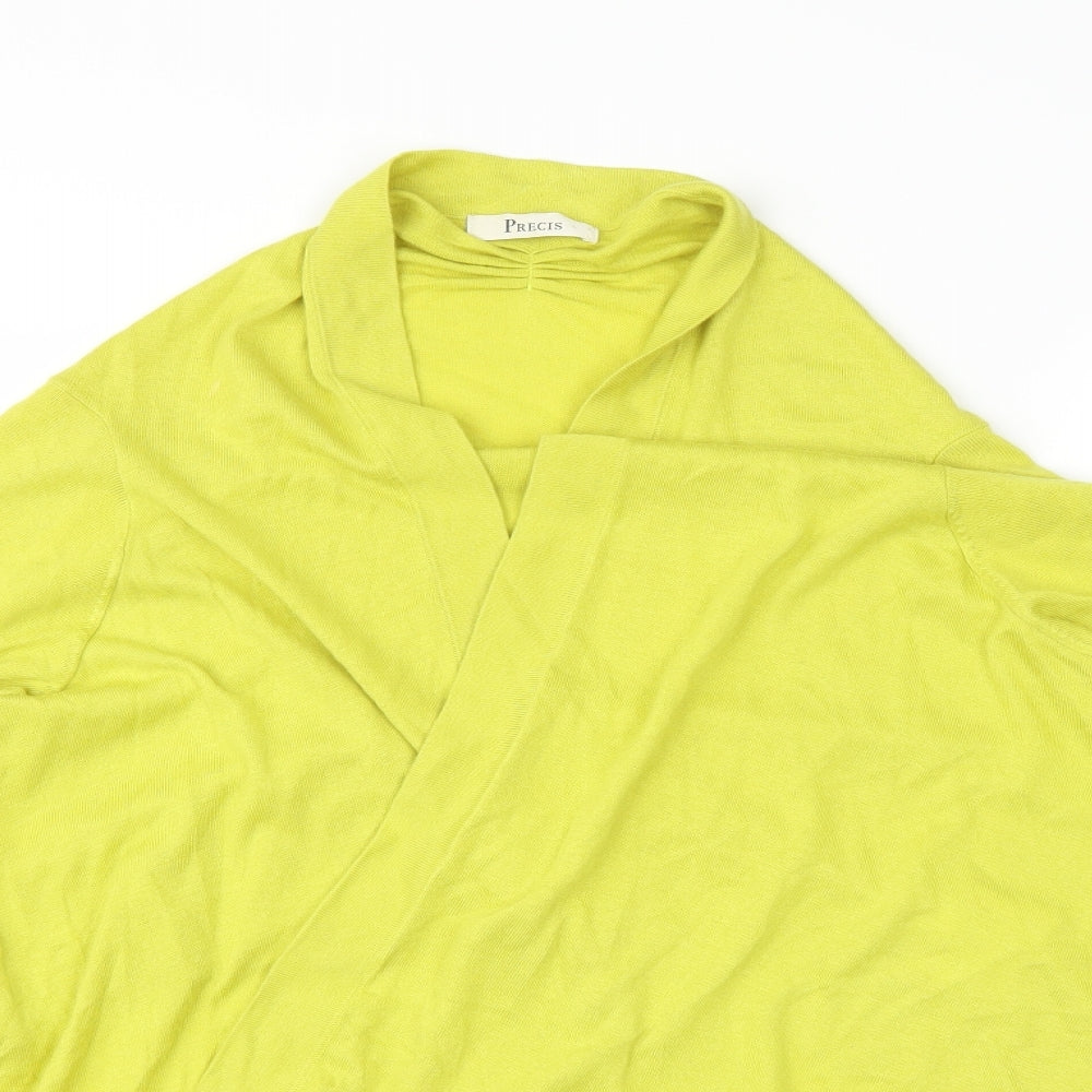 Precis Womens Yellow   Cardigan Jumper Size L