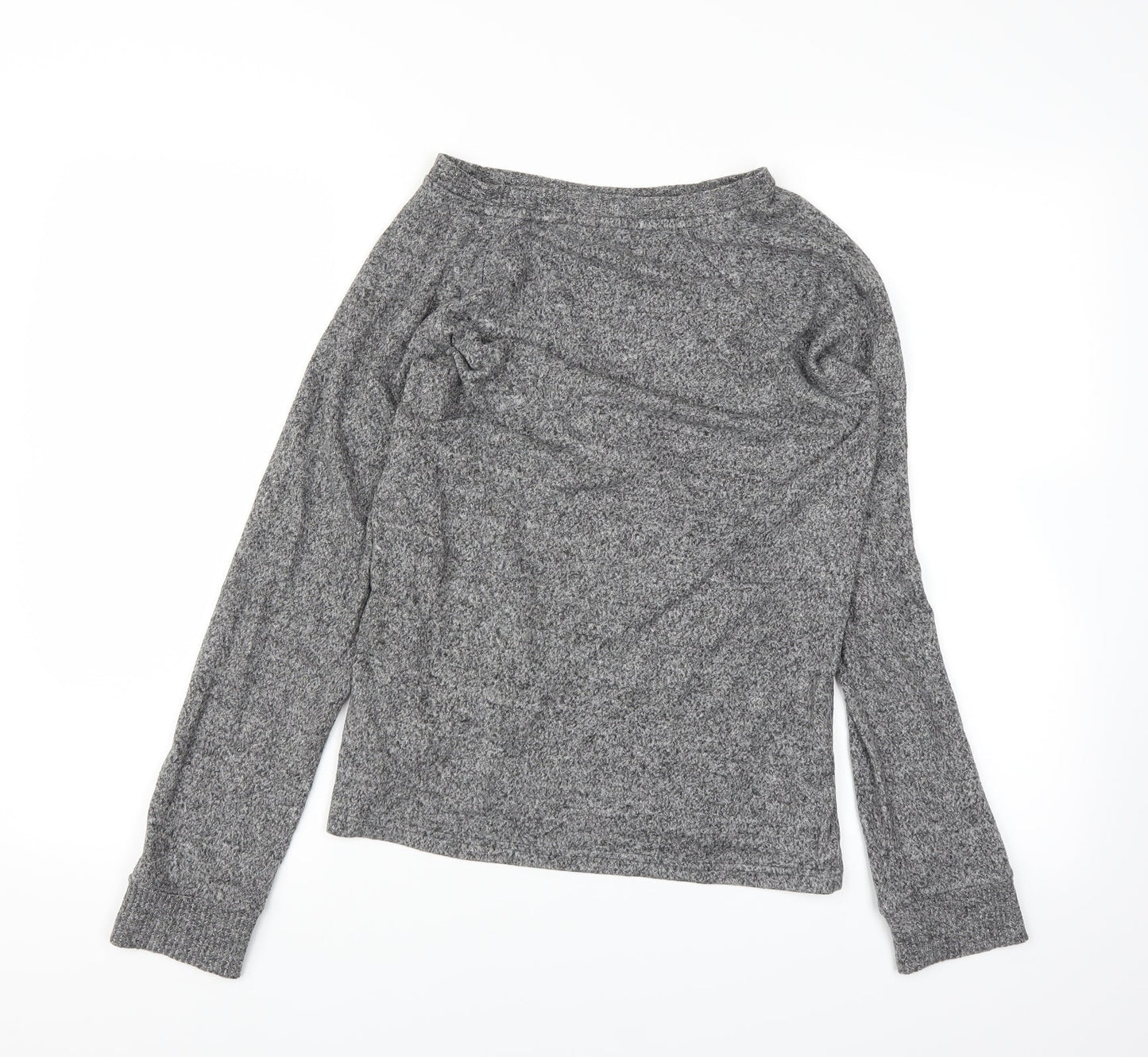 Womens UK Size XS Love to lounge Grey Basic T-Shirt