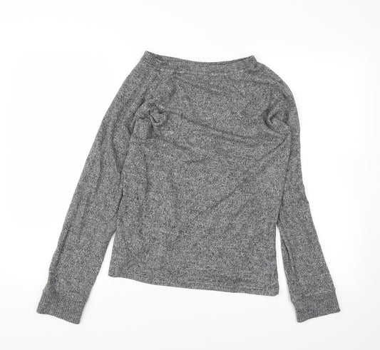Womens UK Size XS Love to lounge Grey Basic T-Shirt