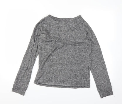Womens UK Size XS Love to lounge Grey Basic T-Shirt