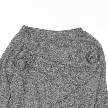 Womens UK Size XS Love to lounge Grey Basic T-Shirt