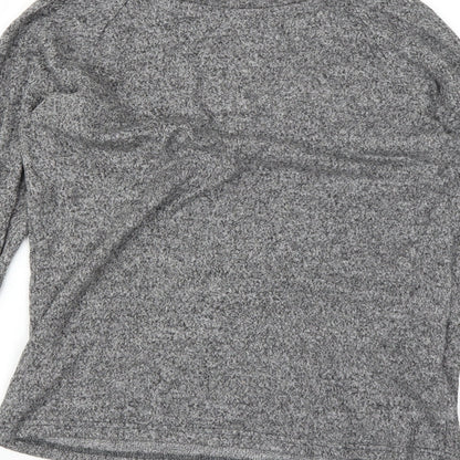 Womens UK Size XS Love to lounge Grey Basic T-Shirt