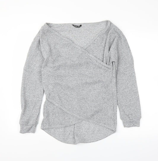 SheIn Womens Grey   Pullover Jumper Size M