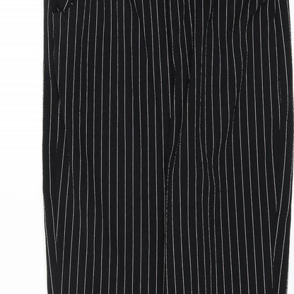Womens UK Size 10 PRETTYLITTLETHING Regular Fit  Black Trousers
