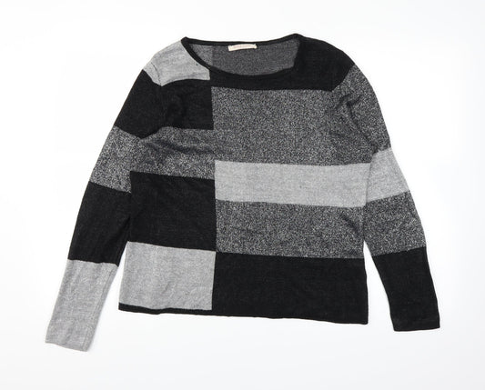 anna rose Womens Grey   Pullover Jumper Size M
