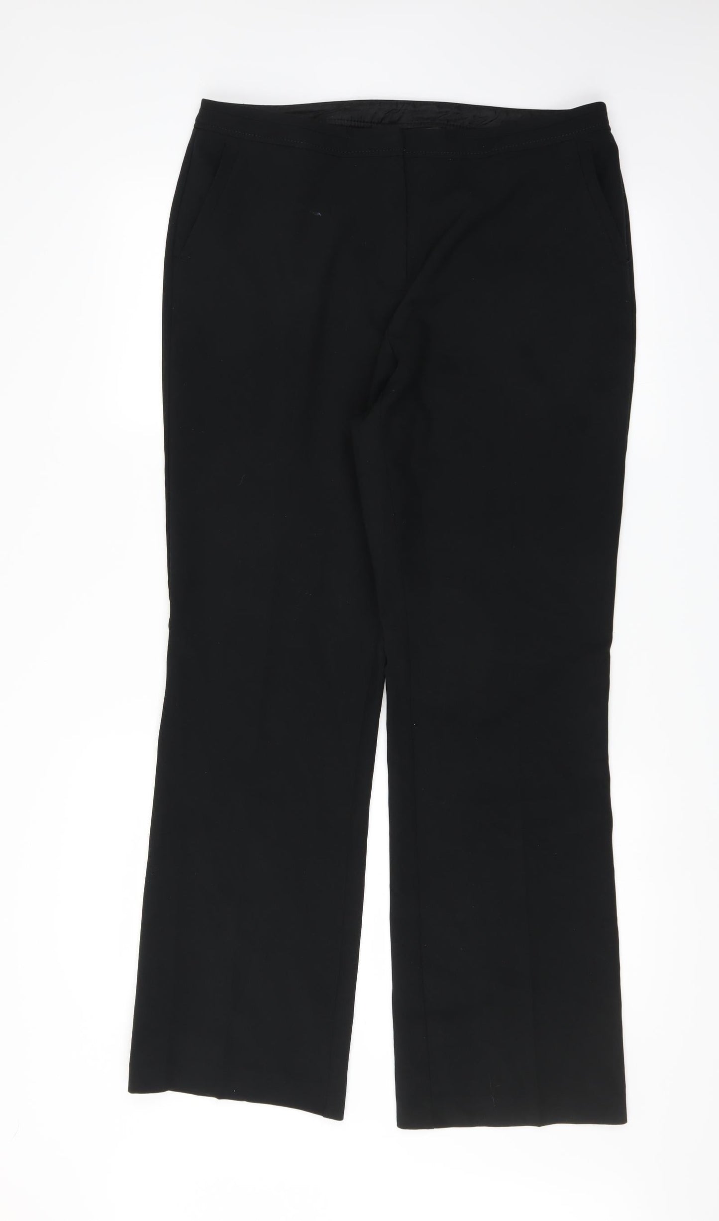 New Look Womens Black   Trousers  Size 14 L28 in
