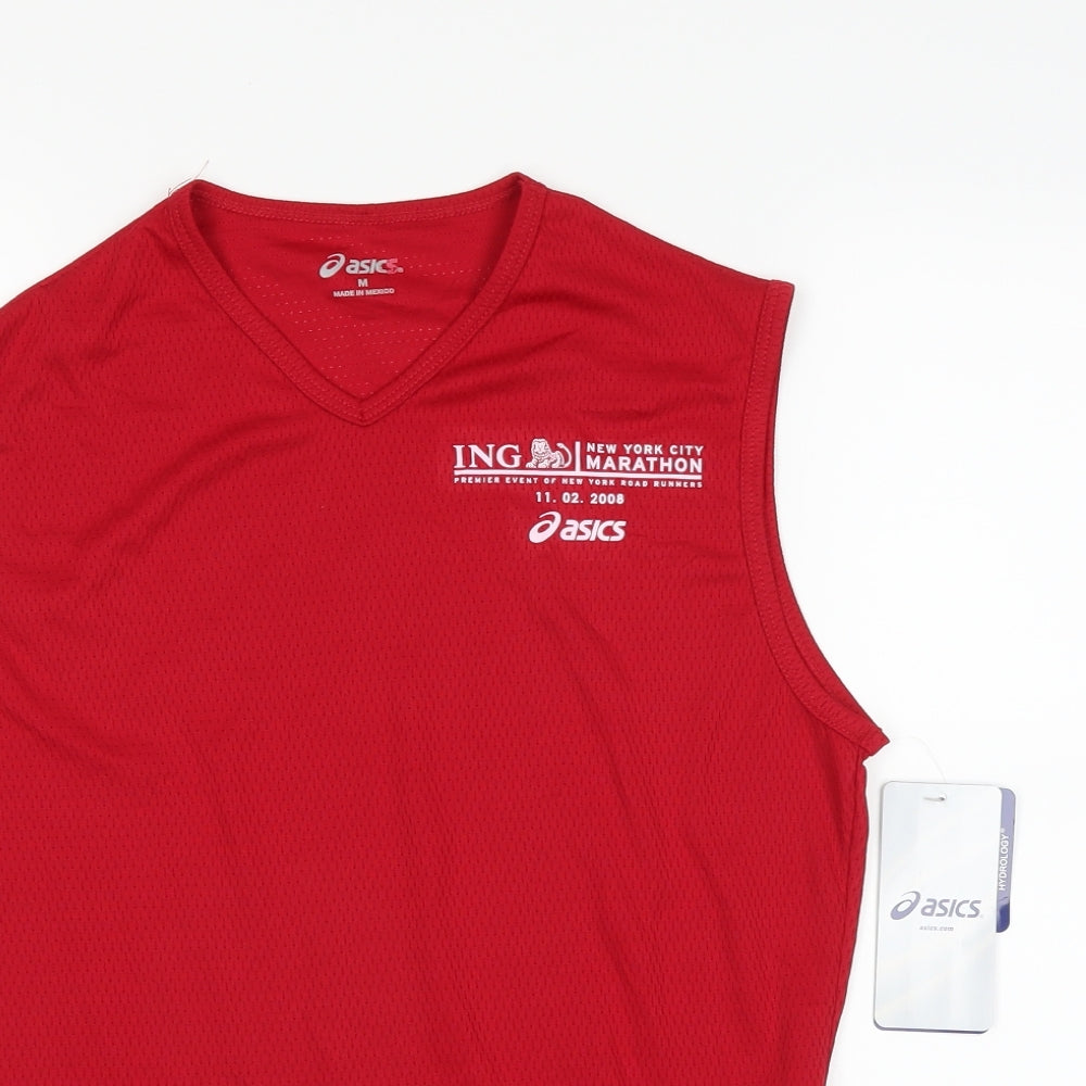 Oasis Mens Red   Basic Tank Size M