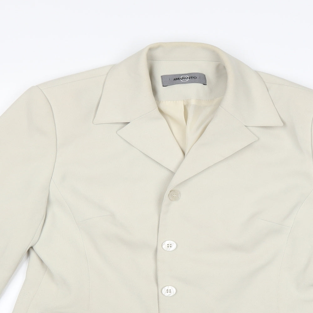 ameranto Womens White   Jacket  Size 10