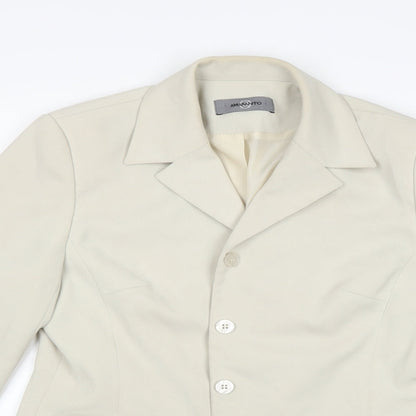 ameranto Womens White   Jacket  Size 10