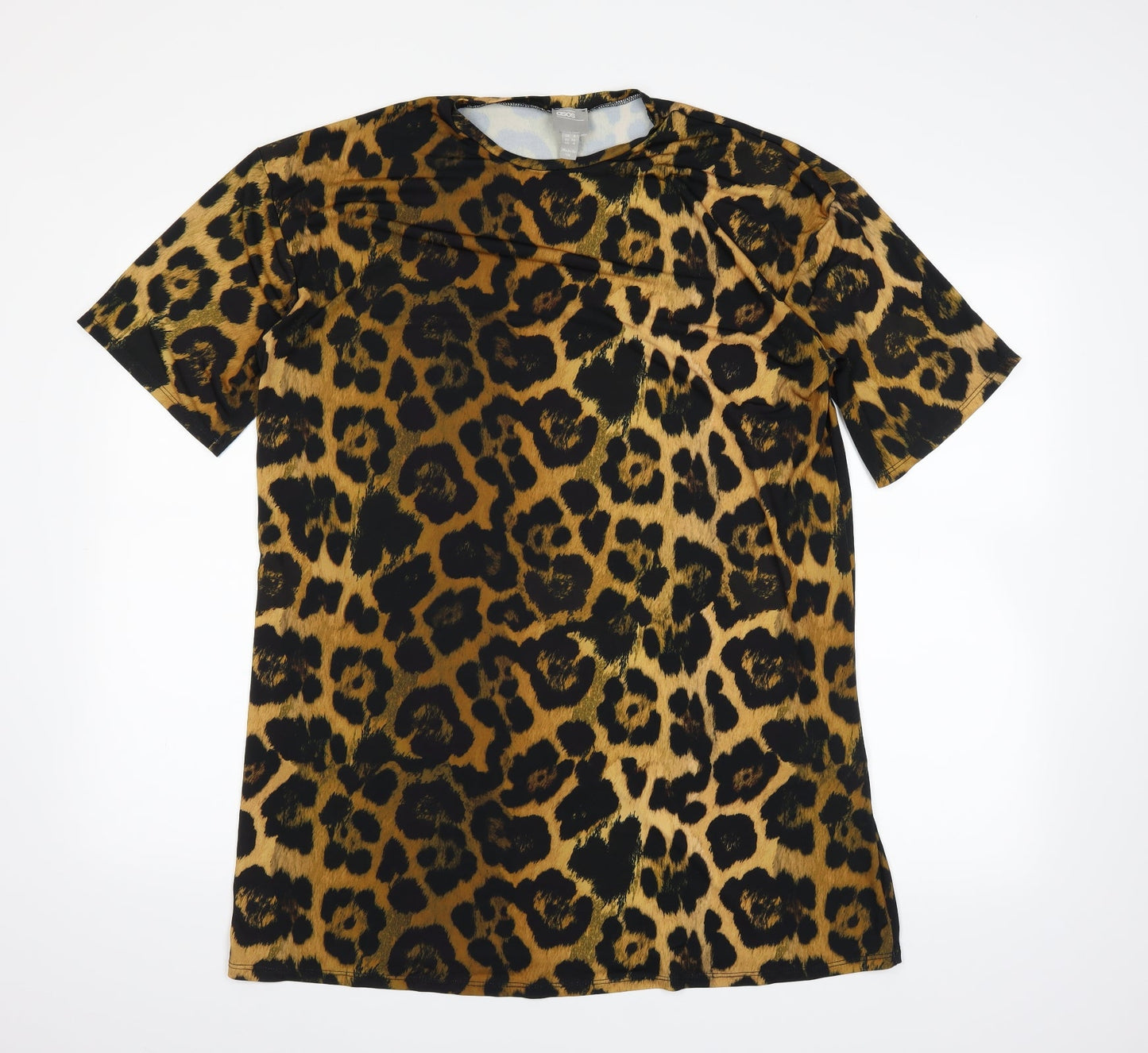 Womens UK Size 8 ASOS Orange Basic T-Shirt