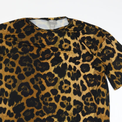 Womens UK Size 8 ASOS Orange Basic T-Shirt
