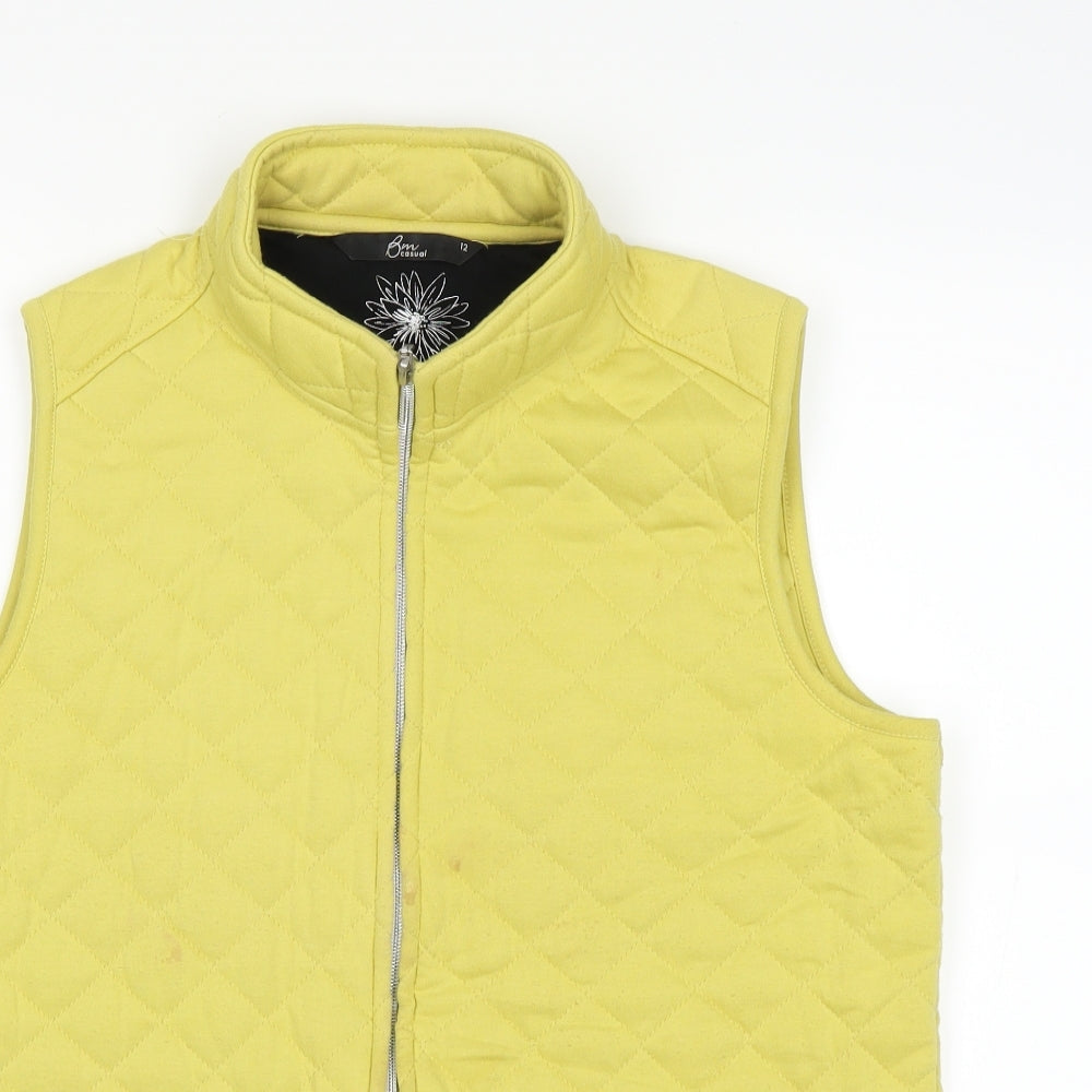 BM Womens Yellow   Jacket  Size 12