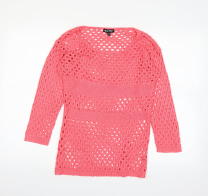 Marble Womens Pink   Pullover Jumper Size XS