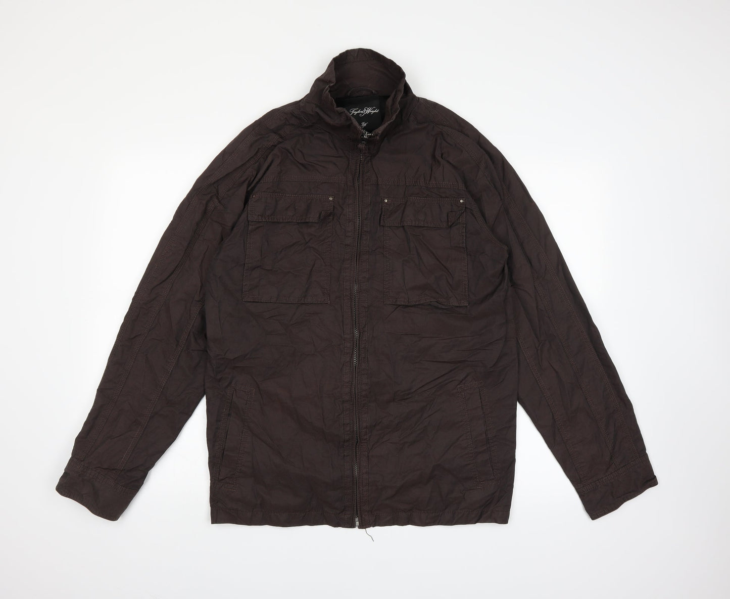Mens UK Size M Taylor & Wright Brown Pea Coat