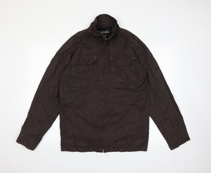 Mens UK Size M Taylor & Wright Brown Pea Coat
