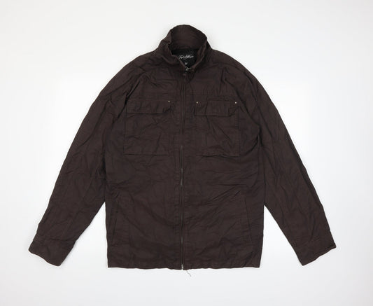 Mens UK Size M Taylor & Wright Brown Pea Coat