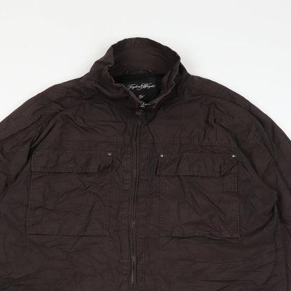 Mens UK Size M Taylor & Wright Brown Pea Coat