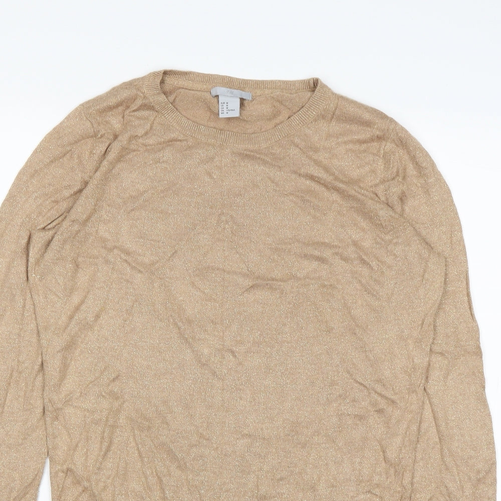 H&M Womens Beige   Pullover Jumper Size M