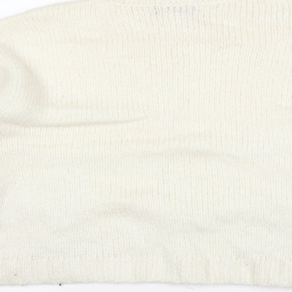 Primark Womens White   Pullover Jumper Size S