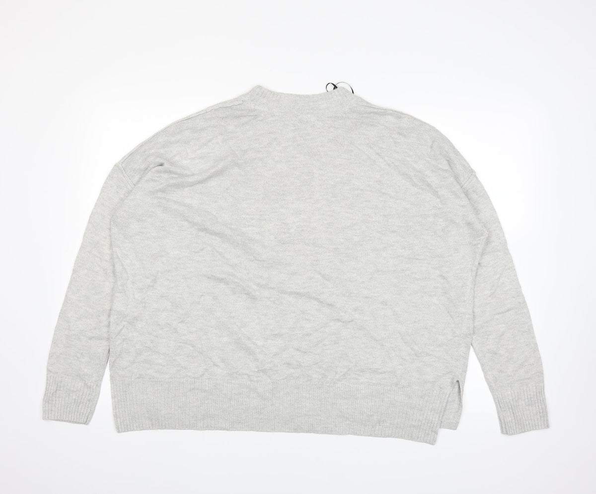 H&M Womens Grey   Pullover Jumper Size M