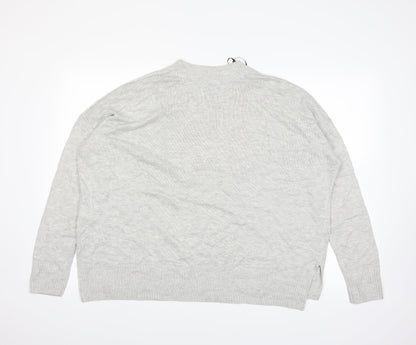 H&M Womens Grey   Pullover Jumper Size M