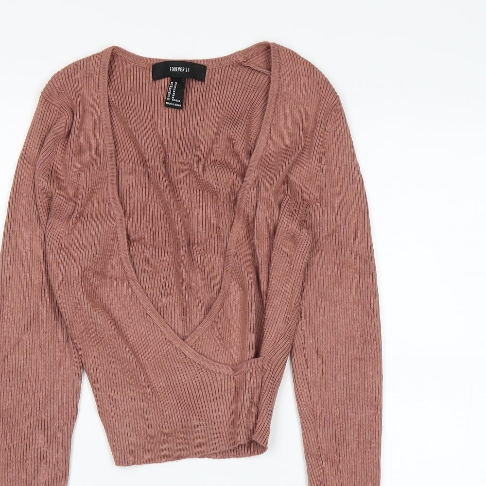 FOREVER 21 Womens Pink   Basic T-Shirt Size M