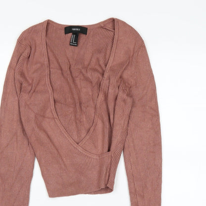 FOREVER 21 Womens Pink   Basic T-Shirt Size M