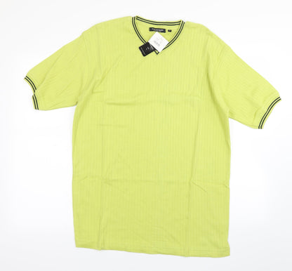 Mainstream Mens Green    T-Shirt Size L