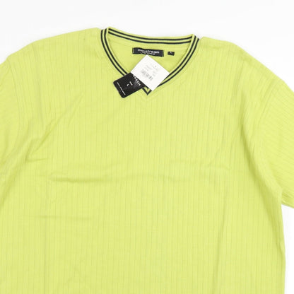 Mainstream Mens Green    T-Shirt Size L